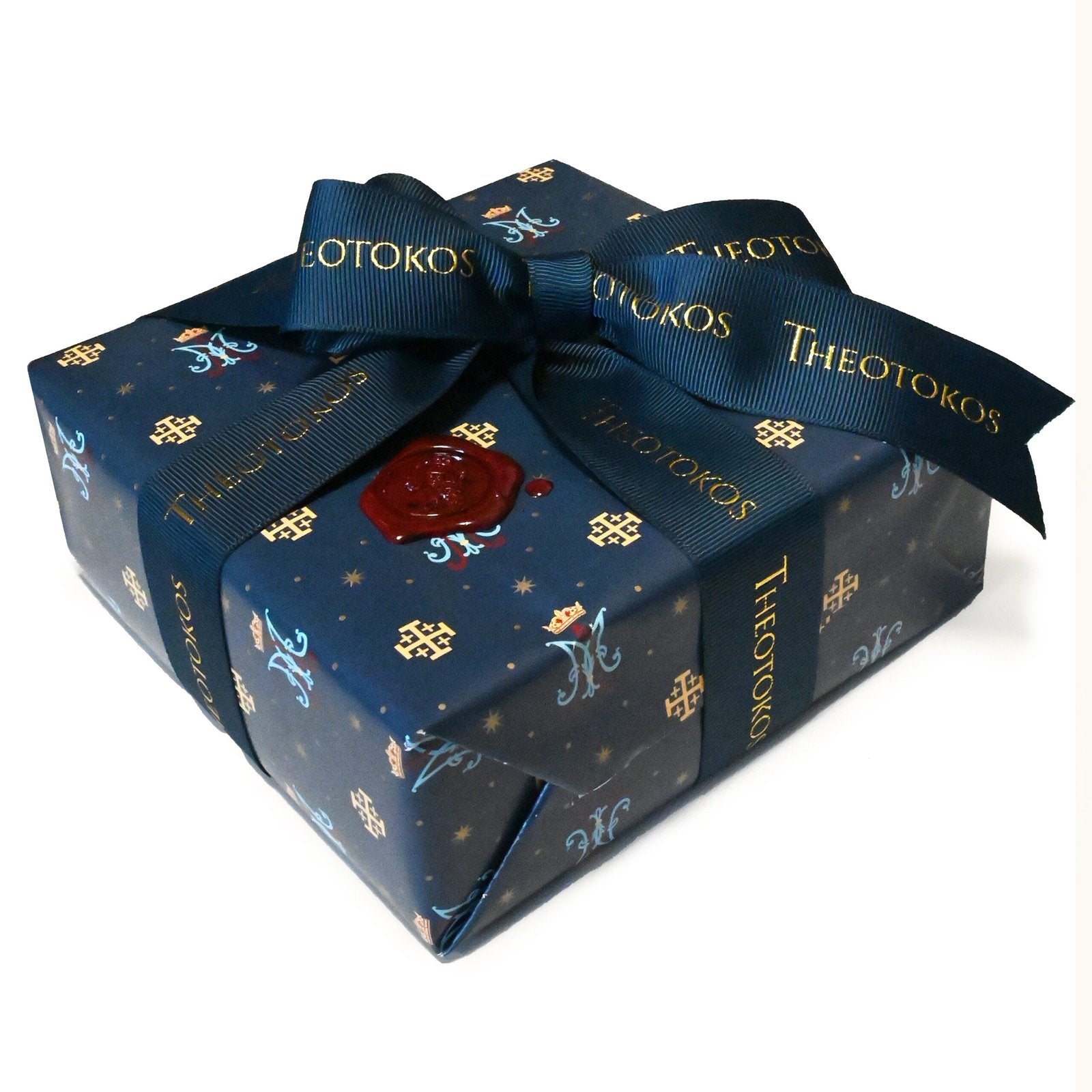 Sacred Saint Peter Rosary - Theotokos Rosaries All blue gift wrapping