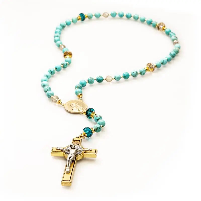 Vibrant Lyon Rosary - Theotokos Rosaries No Gift Wrapping